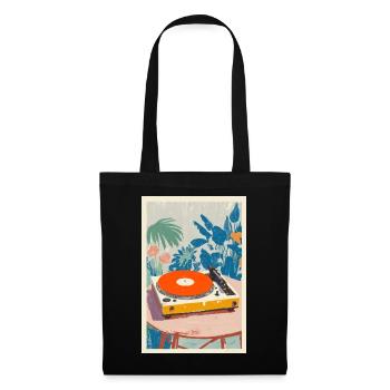 Tropical Turntable Vibe - Tote Bag - black - Front
