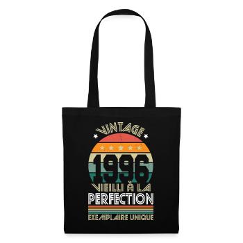 1996 – Vintage – Exemplaire unique - Sac en tissu - noir - Devant