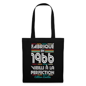 1966 – Made – Aged to perfection - Tote Bag - black - Front
