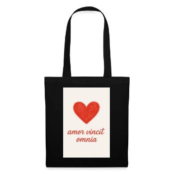 L’amour triomphe : Amor Vincit Omnia - Sac en tissu - noir - Devant