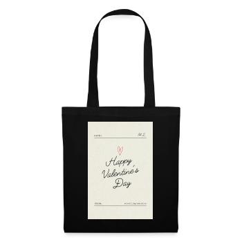 Bonne Saint-Valentin, mon amour - Sac en tissu - noir - Devant