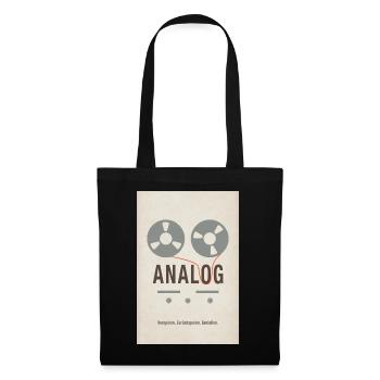 ANALOG – Vorspulen. Zurückspulen. Genießen. - Stoffbeutel - Schwarz - Vorne