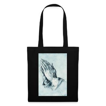 Hommage Dürers « Mains priantes » avec 6 doigts Slop - Sac en tissu - noir - Devant