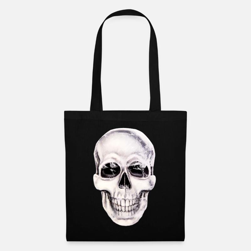 Totenkopf Dark Art Schädeldesign Original - Stoffbeutel - Schwarz