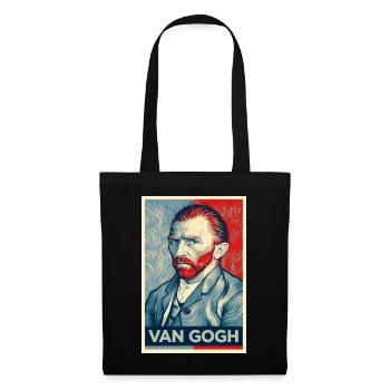 Van Gogh Pop Portrait Dual Tone - Stoffbeutel - Schwarz - Vorne