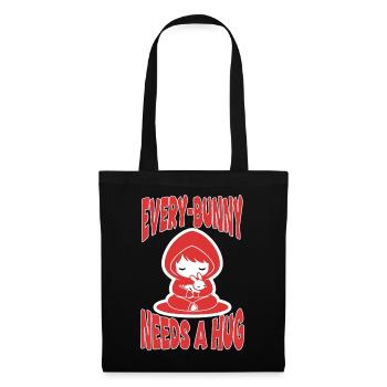 Lapin Hug Every-Bunny Manga Mignon - Sac en tissu - noir - Devant