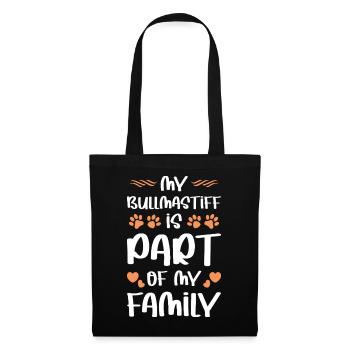 My dog is part of the family - Tote Bag - black - Front