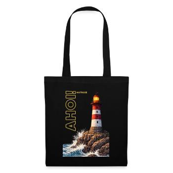 AHOI ! Marin - Sac en tissu - noir - Devant