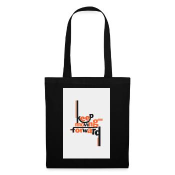 Keep Moving Forward Artistic Quote - Tote Bag - black - Front