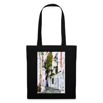 Beautiful city of Cadaques in Spain - Tote Bag - black - Front