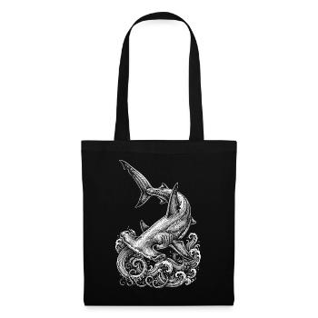 hammerhead shark design - Tote Bag - black - Front