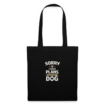 Sorry I Have Plans With My Dog - Tote Bag - black - Front