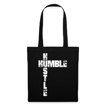 Humble Hustle Entrepreneur Homme d’affaires Businesswom - Sac en tissu - noir - Devant