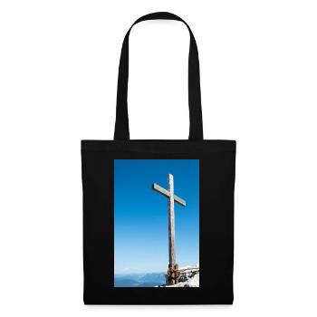 Croix sommitale dans les Alpes allemandes - Sac en tissu - noir - Devant