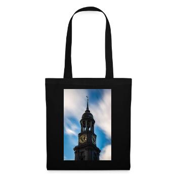 Hamburg: St. Michael's Church (Der Michel) - Tote Bag - black - Front