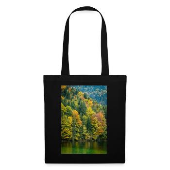 Autumn trees at the Eibsee in Bavaria - Tote Bag - black - Front