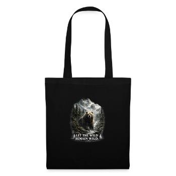 Grizzli – Nature sauvage et conservation de la nature - Sac en tissu - noir - Devant