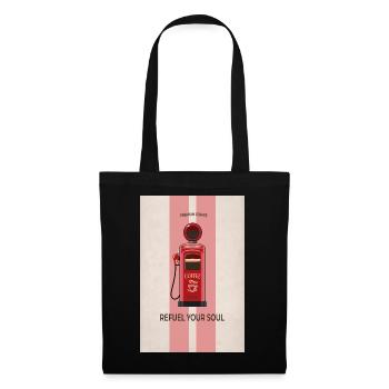 Refuel Your Soul - Premium Coffee Poster - Tote Bag - black - Front