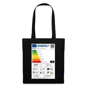 Energy - Stoffbeutel - Schwarz - Vorne