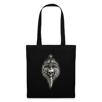 Skull Rose Dagger Gothic Graphic - Tote Bag - black - Front