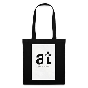 Art - Is a State of Mind - Minimalist Poster - Tote Bag - black - Front