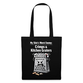 My Skin's Worst Enemy: Crimps & Kitchen Graters - Stoffbeutel - Schwarz - Vorne