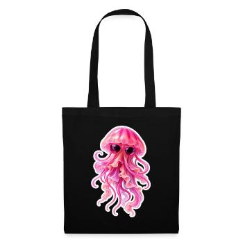 Pink Jellyfish Sunglasses - Stoffbeutel - Schwarz - Vorne