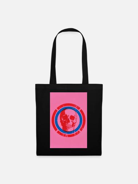 Pink Skull - Stoffbeutel - Schwarz