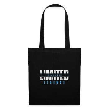 Légende de courtier limitée. - Sac en tissu - noir - Devant