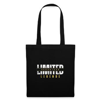 Limited Redakteur Legende. - Stoffbeutel - Schwarz - Vorne