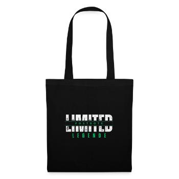 Légende du facteur limité. - Sac en tissu - noir - Devant