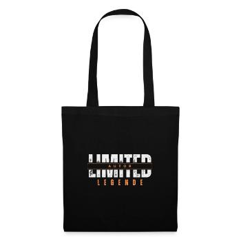 Légende d’auteur limitée. - Sac en tissu - noir - Devant