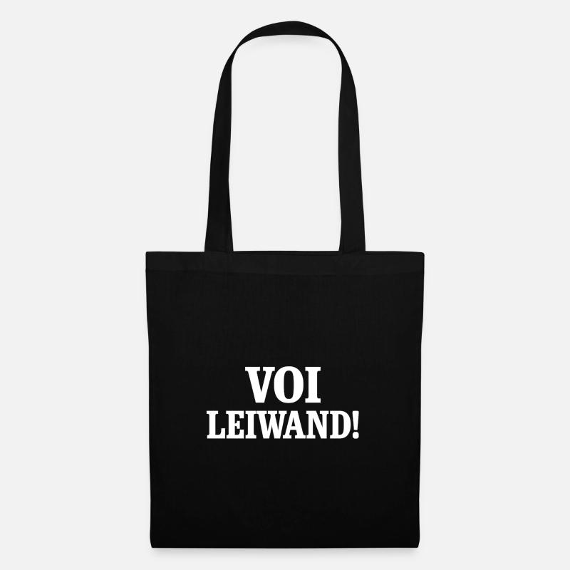 Voi Leiwand! Contrast Text Design - Tote Bag - black