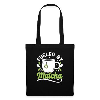 Amateur de thé Matcha Matcha dictons Tea Time - Sac en tissu - noir - Devant
