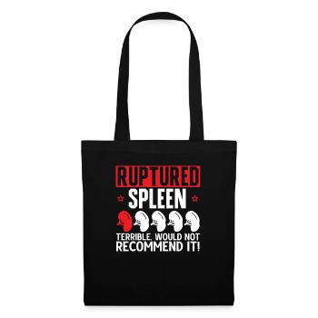 Spleen Removal Splenectomy Surgery Funny Saying - Tote Bag - black - Front