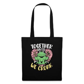 February 14 Valentine's Day Gift Funny Frog - Tote Bag - black - Front