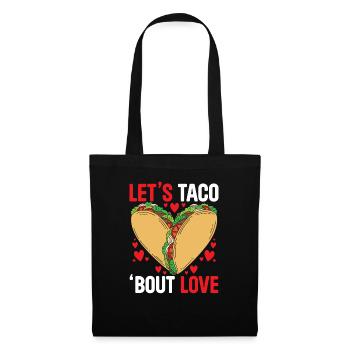 February 14 Valentine's Day Mexican Taco Eater - Tote Bag - black - Front