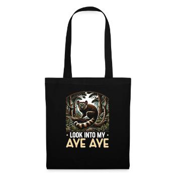 Aye Aye Lemur Cute Monkey Madagascar - Tote Bag - black - Front
