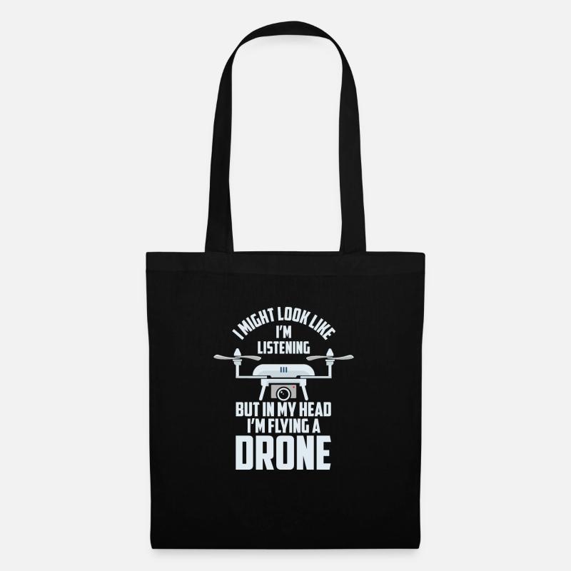 Pilote de drone - Sac en tissu - noir