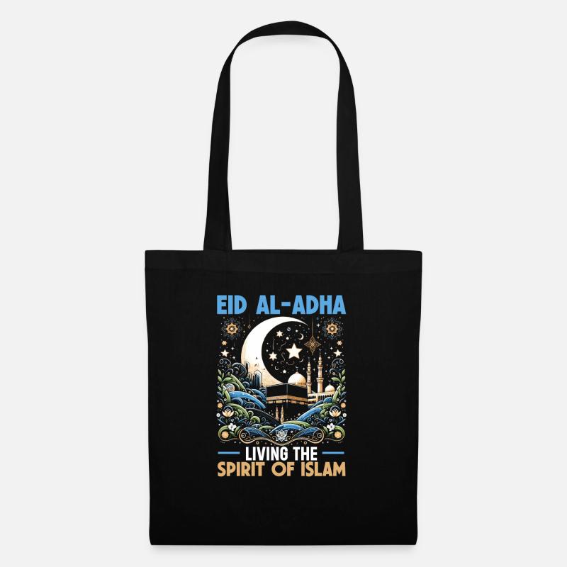 Happy Eid Al Adha, Islamic holiday, Islam - Tote Bag - black