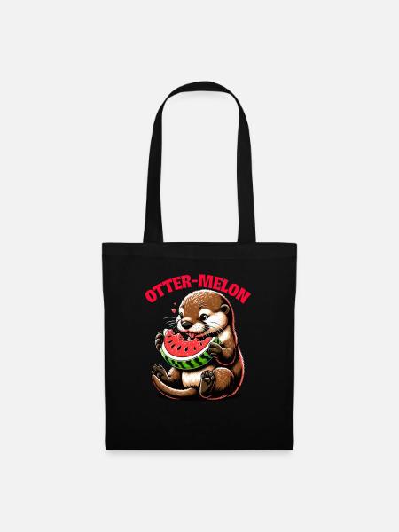 Otter Wortspiel Lustiger Tierhumor Sarkasmus - Stoffbeutel - Schwarz