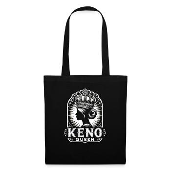 Keno Gambling Casino Game Lover Joueurs de loterie - Sac en tissu - noir - Devant