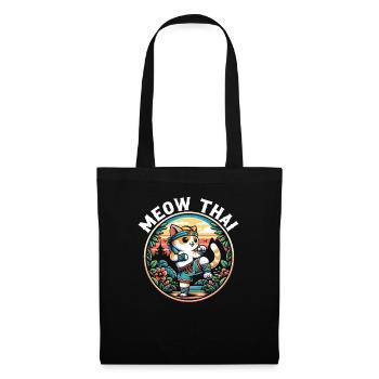 Muay Thai Fighter Kickboxing Kickboxer Thailand - Tote Bag - black - Front