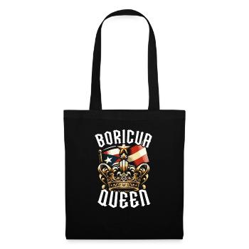 Porto Rico Drapeau Pays Nationalité Pr Boricua - Sac en tissu - noir - Devant