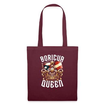 Porto Rico Drapeau Pays Nationalité Pr Boricua - Sac en tissu - bordeaux - Devant