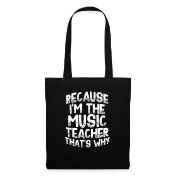 Music Teacher Music School Musician Musical - Tote Bag - black - Front