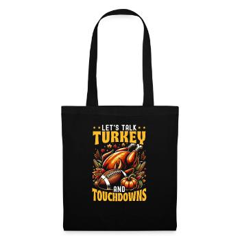 Thanksgiving Amateurs de football Sports reconnaissants - Sac en tissu - noir - Devant
