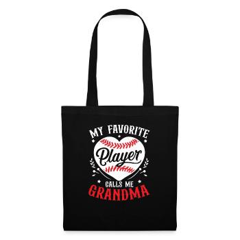 Baseball Granny Sports Baseball Lover Grandma - Tote Bag - black - Front