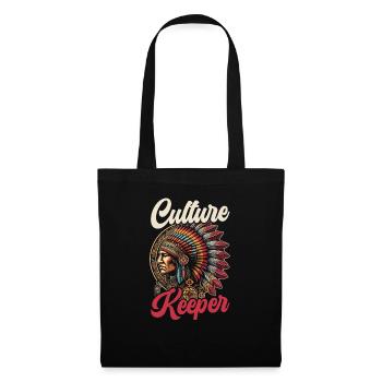 Tribu indienne Cherokee Apache - Sac en tissu - noir - Devant