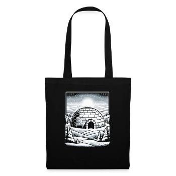 Igloo Ice Snow Flake Winter - Tote Bag - black - Front